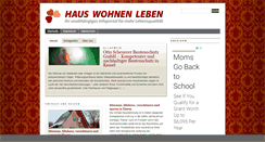 Desktop Screenshot of haus-wohnen-leben.de